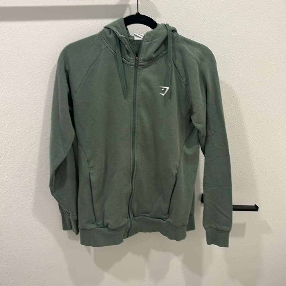 Crest oversized zip up hoodie